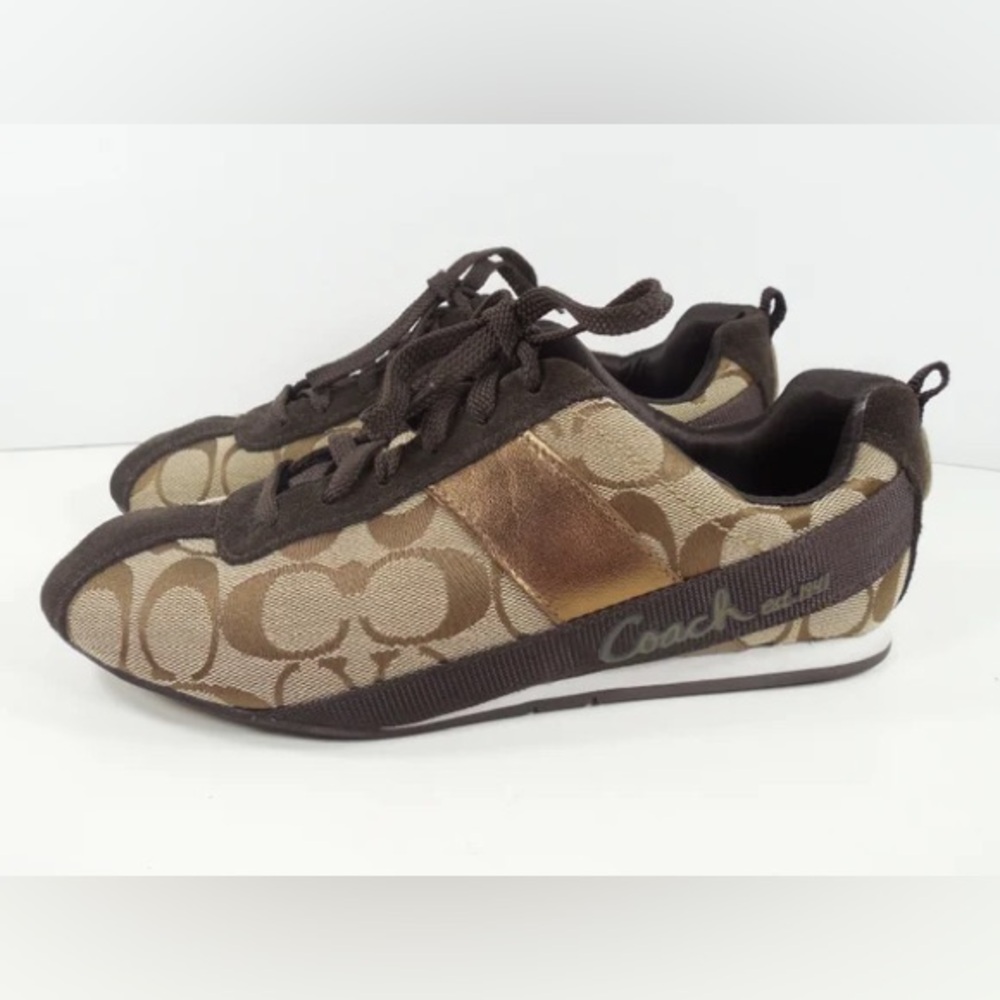Coach Y2K Hadley Brown Tennis Shoes